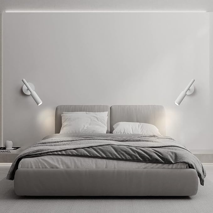 Led Wall Sconce Modern Mount Reading Light 7w Headboard Lamp Adjustable Spotlight Bed Lamps for Bedroom Bedside Living Room Hallway do el