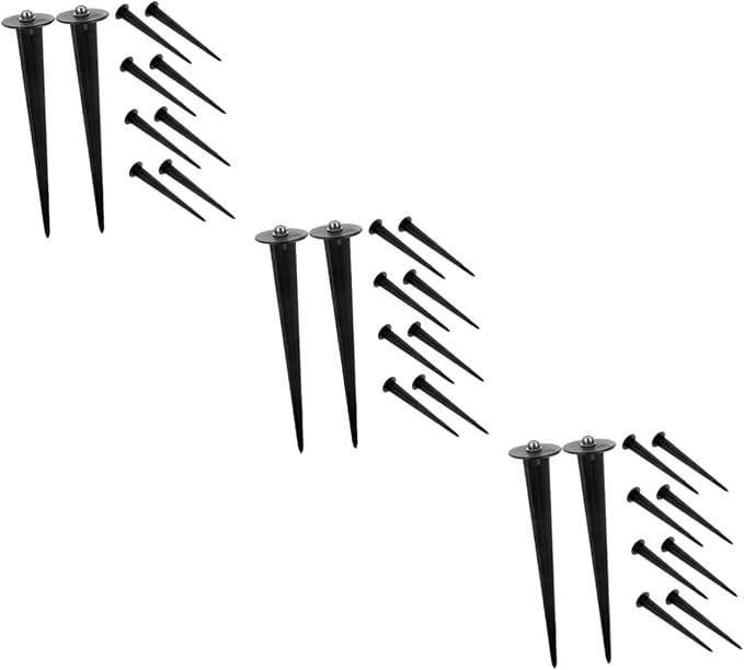 balacoo 30pcs Solar Lamp Stakes Lightweight Weatherproof Ground Support for Garden Lights Replacement Spikes for Outdoor Landscape Lighting