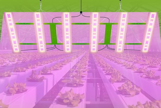 2000W 6 Heads Full Spectrum LED Planting Light- 936 LEDs Sunlight Red Blue Lighting Full Spectrum for Robust Growth. Perfect for Large Indoor Gardens Commercial Hydroponics and Greenhouses US Plug