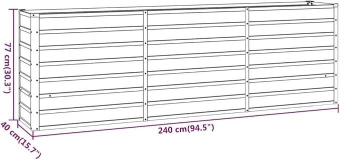 Galvanized Steel Garden Raised Bed Corten Durable Retaining Wall Welded Fence for Landscape Iron Patio Raised