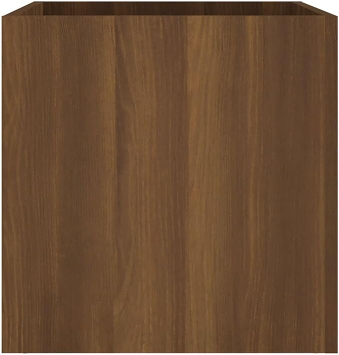 Planter BoxBalcony Planter BedsModern DesignGarden DecorationBackyard Raised BedsHerb PlantersHerb Plantersfor PatioCourtyardBalconyTerraceBrown Oak 15.7x15.7x15.7 Engineered Wood