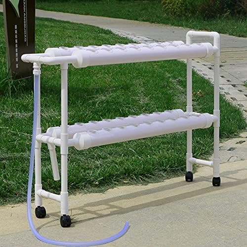 Hydroponic Grow Kit 2 Layers 36 Plant Sites 4 PVC Pipes Indoor Hydroponics Growing System for Leafy Vegetables63MM Planting Tube (63mm Planting Tube)