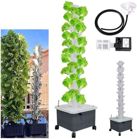 Smart Vertical Pots Tower Hydroponic Planting Indoor Kit (Size: 15 Layers 45 Holes) (A)