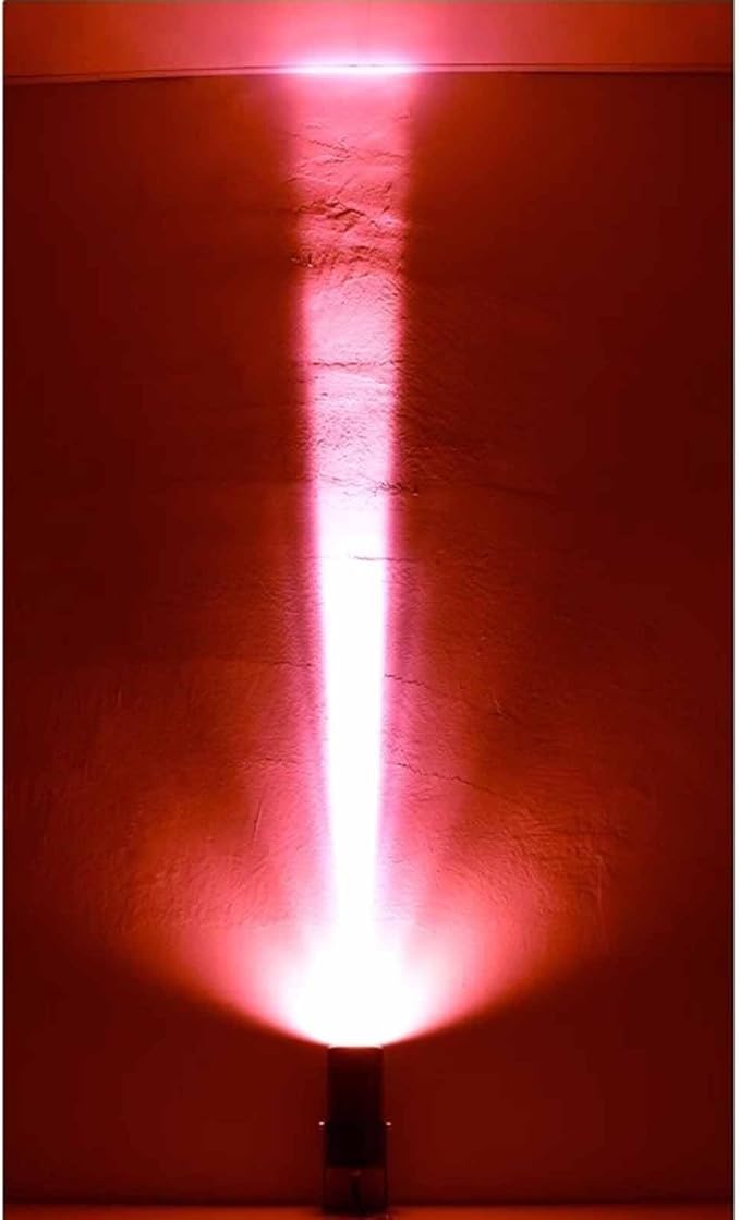 LED Waterproof Narrow Beam Spotlight Outdoor Adjustable IP67 Aluminum Wall Wash Light for Building Facades Garden Flood Light with Long Throw Landscape Lighting Projection(Red5W(DC24V))
