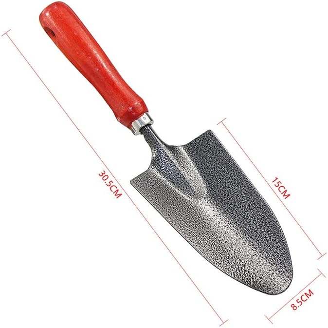 5PCS/Set Wooden Handle Iron Garden Shovel Rake Spade for Flowers Potted Plant Bonsai Mini Gardening Tools Set Digging Weeding
