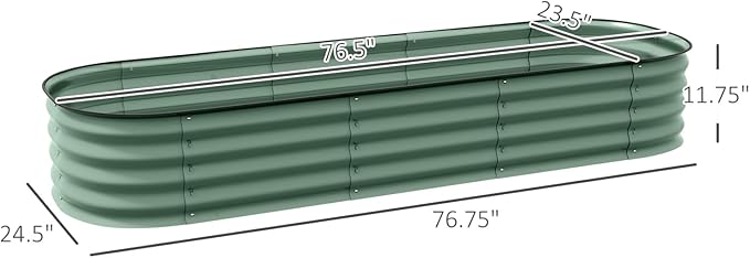 Galvanized Raised Garden Bed Kit