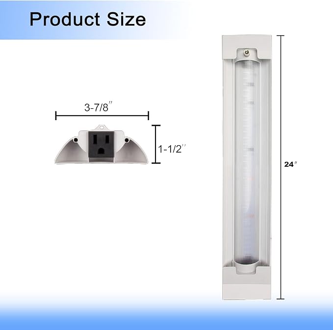 2FT LED Grow Lights for Indoor Plants Full Spectrum 2100LM &amp Red Blue Light Pull Chain Switch &amp Linkable for Indoor Plants Hydroponics Seedlings Flowers