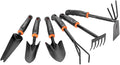 Yardwe 6pcs Garden Tool Shovel Rake Hoeing Rake Iron Tool for Landscaping Gardening