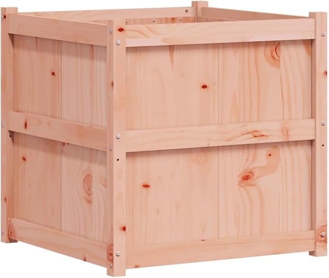 Wooden Raised Garden Bed Garden Planter Box Outdoor Wood Raised Garden Bed for Planting Plants Vegetables 27.6x27.6x27.6 Solid Wood Douglas-240