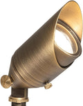 VOLT Top Dog 12V Cast Brass Outdoor Spotlight (Bronze) with 5W 2700K Warm White 400 Lumen MR16 LED Bulb for Low Voltage Landscape Lighting of Yard Lawn Garden Patio Trees &amp House