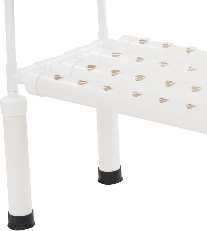 Hydroponics Growing System Kit 108 Hole Hydroponic Growing Kits 3 Layers Food-Grade PVC-U Pipes Hydroponic Grow Kit Gardening System Cycle Watering Duration Large-Holed Planting Baskets