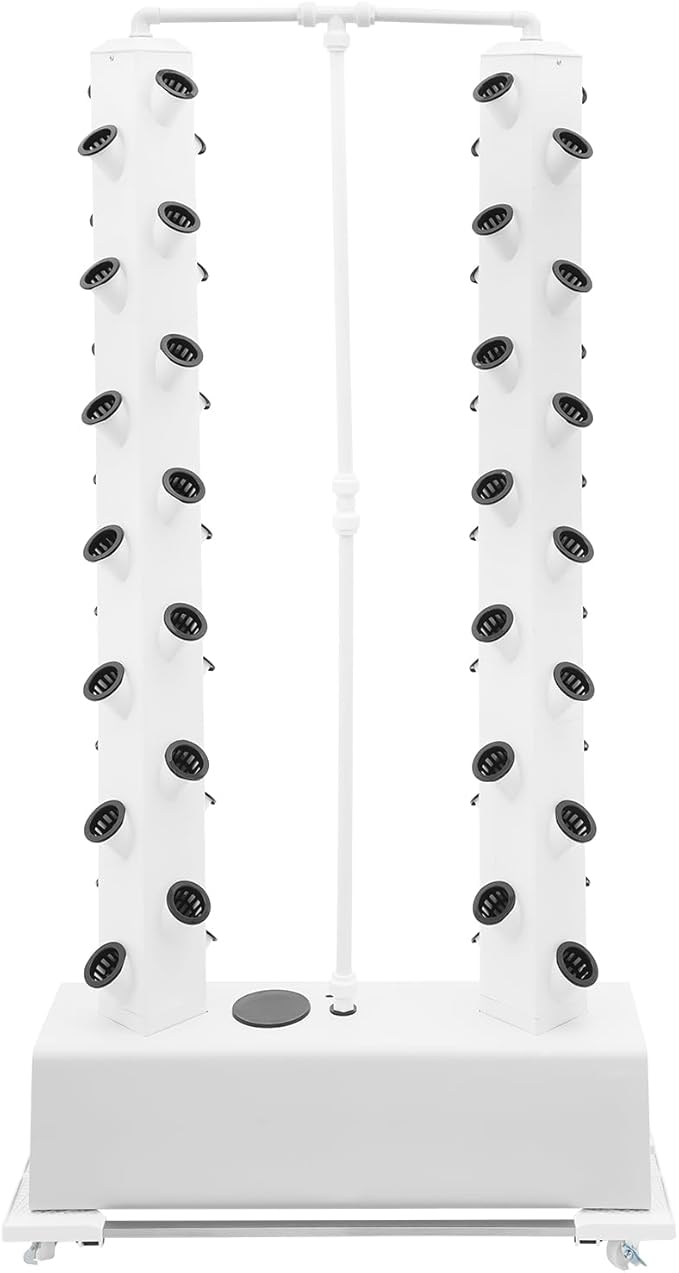 Hydroponic Growing System Kit Hydroponic Vertical Garden Growing Tower50-Plant Indoor Gardening Vegetable System with 7.93Gal Tank Timer Plant Germination kit for Gardening Lover