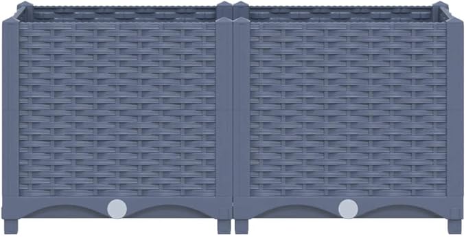 Raised Bed PlanterGarden BedGalvanized Raised Garden BedPlanter Raised bedsGalvanized Planter31.5x15.7x15 Polypropylene
