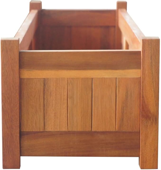 SKM Garden Raised Beds 2 pcs Acacia Wood 39.4x11.8x9.8-75221026