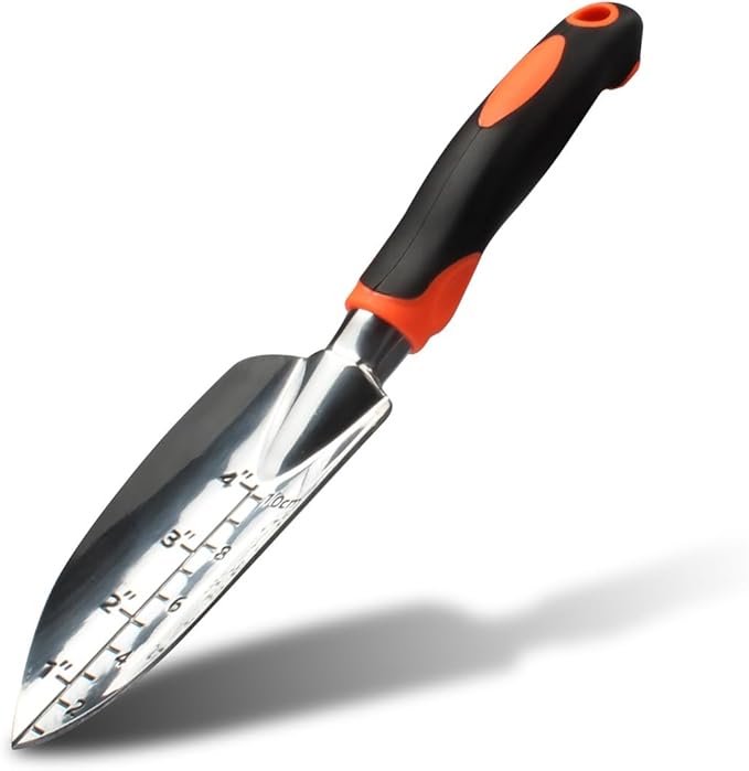8-Piece Garden Tool Set with Storage Bag – Magnesium Alloy Trowel Rake Cultivator Pruner &amp Gloves for Outdoor Plant Care(Orange)