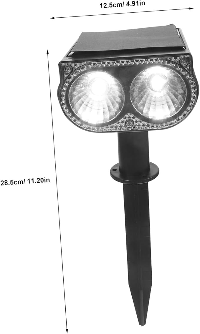 Tofficu 2pcs Outdoor Solar Lights Decorative Solar Spotlights Led Powered Patio Walkway Landscape Spotlight