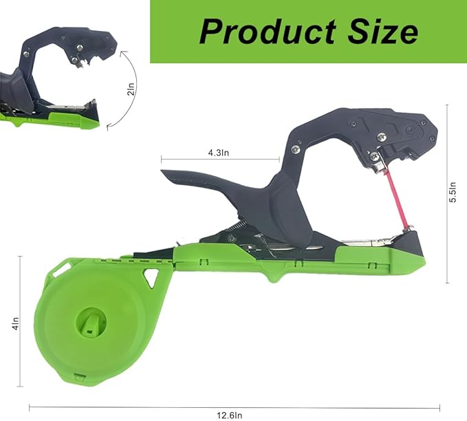 Upgraded Plant Tying MachinePlant Vine Tying Tool Kit with 20000pcs Staples 17 Roll Tape with SK5 Blade Replacement for GardenerFarmerGrapesTomatoesVegetables