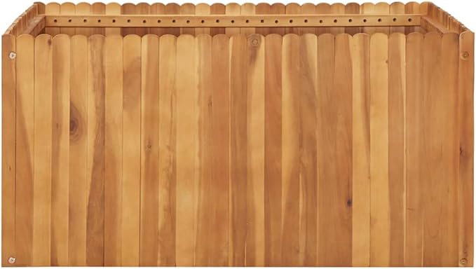 Garden Raised Bed 39.4x39.4x19.7 Solid Acacia Wood Raised Planter Box for Outdoor Gardening Raised Flower Bed Large Outdoor Planters for Patio or Backyard