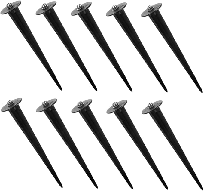 Balacoo 20pcs Solar Lamp Stakes for Outdoor Lights Replacement Stakes Ground Spike for Garden Supplies
