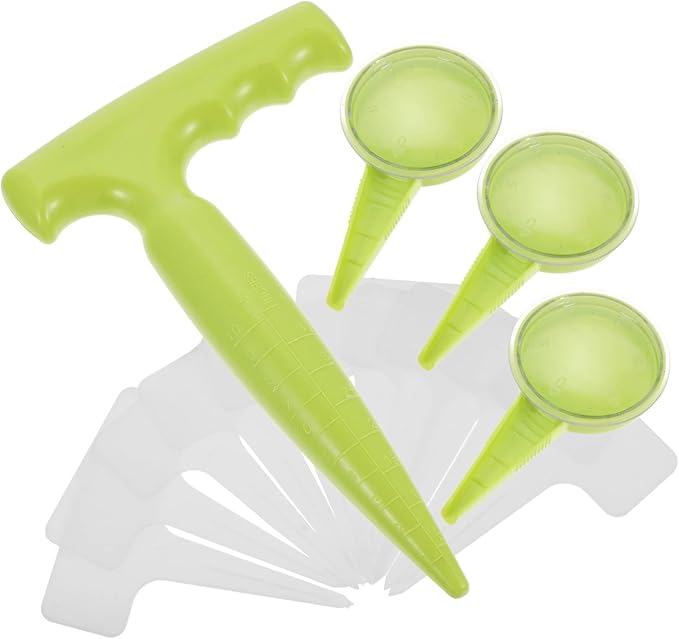 Kisangel 5sets Garden Hand Tool Set Plant Labels Ergonomic Design for Easy Planting and Gardening for Flower Vegetable Gardens