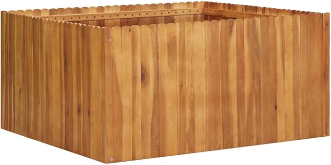 vidaXL Garden Raised Bed 39.4x39.4x19.7 Solid Acacia Wood