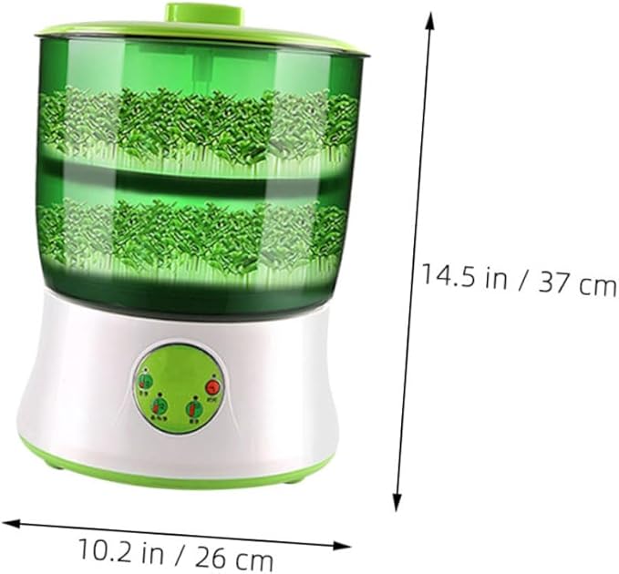 ibasenice 110v Intelligent Dual Bean Machine for Home Use Automatic Microcomputer Control Efficient Temperature Management and Water Circulation System