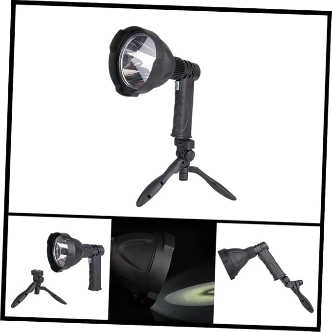 Uonlytech 4000mah Adjustable Led Spotlight Flashlight Range Modes Rechargeable for Camping Solar Lights for Outdoor Use
