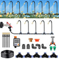 360° Curved Automatic Drip Irrigation System for Garden - Universal Plant Watering Kit with 40m/131ft Hose &amp Timer Efficient Garden Sprayer for Hassle-Free Watering