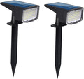 2PCS Solar Floor Spot Lights 53-LED Solar Spotlights 2-in-1 Solar Powered Wall Ground LampLandscape LightingOutdoor Waterproof(2PCS (1.8w-5.5V))