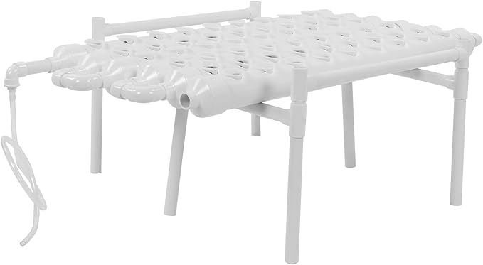 Hydroponic Grow Kit 1 Layer 54 Hole Plant Sites PVC Pipes Plant Growing System 100-240V(US-96CM)