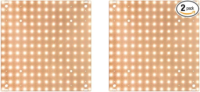 2Pcs 250W Full Spectrum Indoor Seedings Cultivation Lights AC100-277V Hydroponic Planting Panel Lights UV/IR Greenhouse Tent Succulent Vegs Potting Flowers Fruits Cactus Moss Filling Lights US Plug