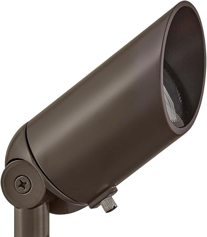 Hinkley Landscape Lighting Spot Light MR16 LED Bulb Required 50w Bronze Clear Lens