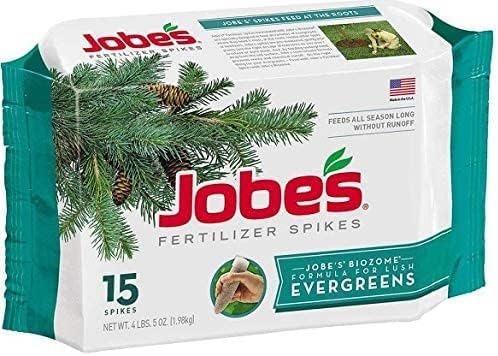 Jobe's Evergreen Fertilizer Spikes 15 Spikes (3 Pack)