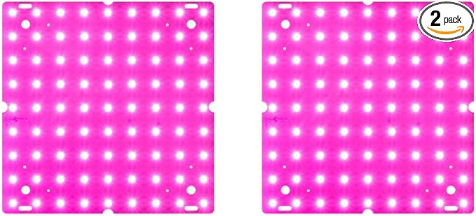 2Pack 200W Full Spectrum Plant Grow Light Indoor Seedings Cultivation Lights AC100-277V Hydroponic Planting Panel Lights UV/IR Greenhouse Tent Succulent Vegs Potting Flowers Fruits Filling Lights