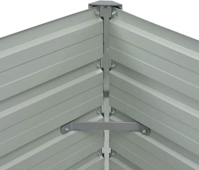 Garden Raised Bed Galvanized Steel 39.4x15.7x31.3 Green