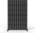 72 h x 47 w Outdoor Metal Privacy Screen Freestanding Screen Panel with Stand Privacy Fence and Room/Garden Divider Weather-Resistant Steel for Patio Garden Balcony or Backyard