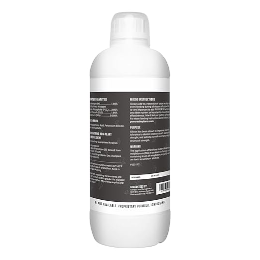 PowerSi Original 1L – Premium Silica Supplement for Stronger Plants &amp Maximum Nutrient Uptake – Enhances Growth Resilience &amp Yield – Highly Concentrated &amp Fast-Acting