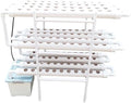 Grow Pipe-Type DIY Hydroponic Planting Rack - PVC Multi-Layer Soil-Free Vegetable Growing System for Home Gardening(75mm Pipe)