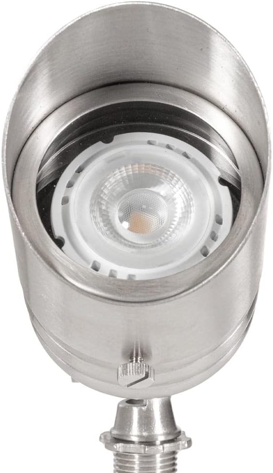 VOLT 20-Pack 12V Fat Boy Stainless Steel Outdoor Spotlights for Low Voltage Landscape Lighting of Yard Lawn Garden Patio Trees &amp House