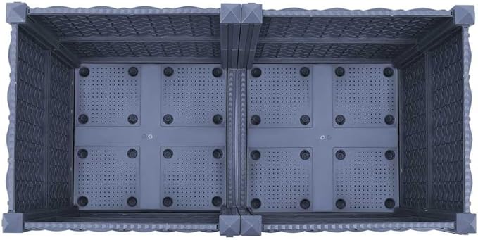Raised Bed Blue Grey Polypropylene Medium Durable Raised Bed Gardening Pots &amp Planters 310402