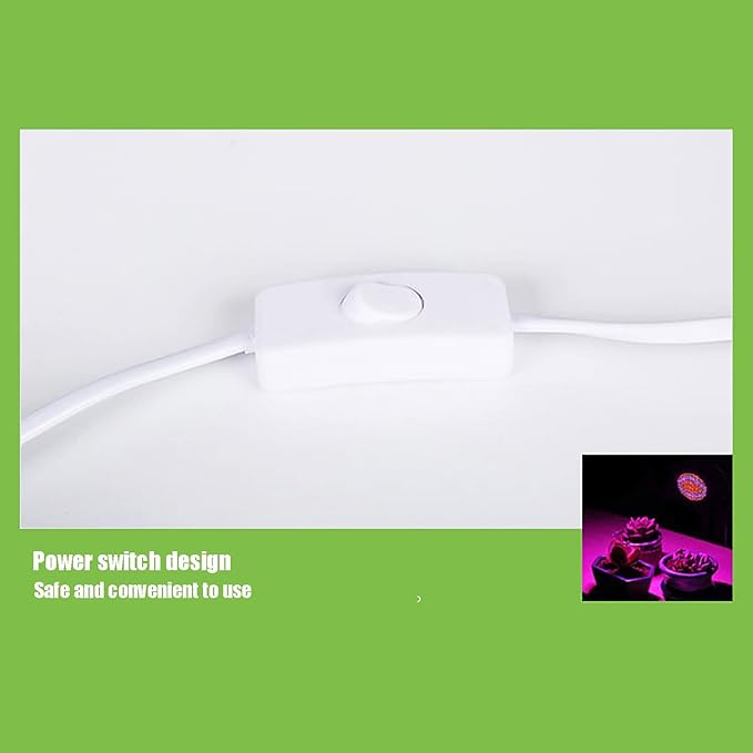 LED Grow Light Grow Lights for Indoor Plants Witrh Switch Ideal for Greenhouse Plants Flowers Veg Succulents Potted Growth (Size : 1 Head 290 lamp Beads) ()