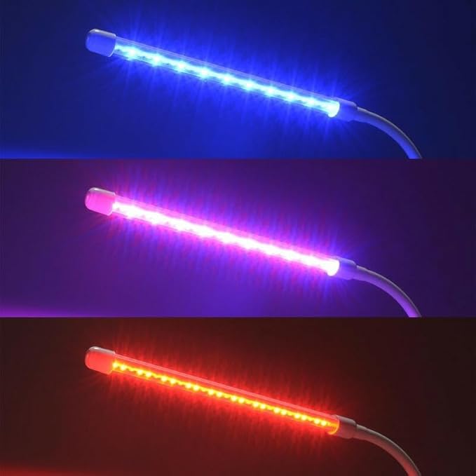 Ohm Electric TT-YG01N2A-W 08-7001 LED Indoor Plant Growing Light Eliminates Lack of Sunlight Automatically Turns On and Off with Timer Toning Blue/Red 10 Level Dimming Indoor Cultivation Clip
