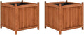 SKM Raised Beds 2 pcs 19.7x19.7x19.7 Firwood