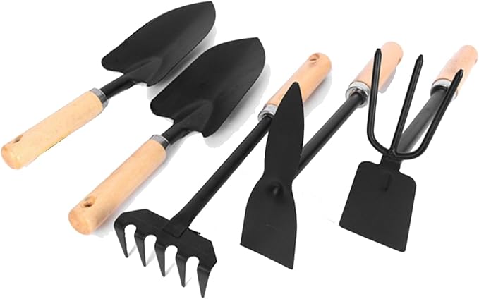 Drip Depot Wooden Handle Garden Tool Set