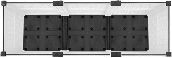 Raised Bed Raised Flower Bed Gardening Box Standing Planter Garden beds Outdoor Suitable for Nursery Arboretum Courtyard Corridor 47.2x15.7x15 Polypropylene