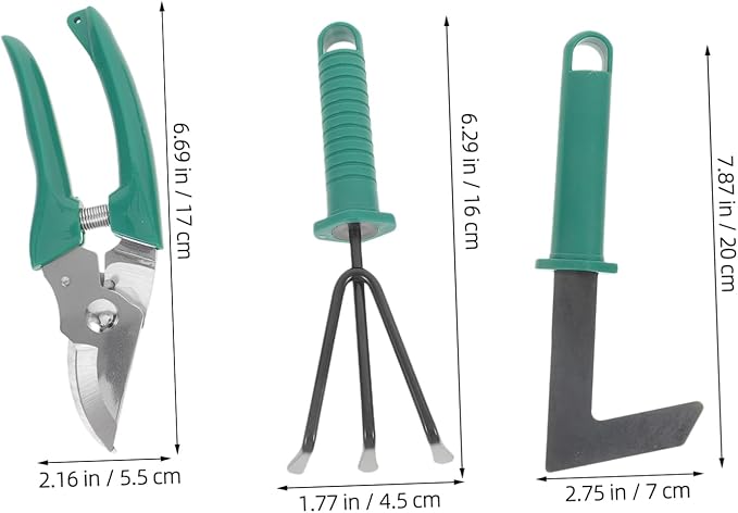 Toyvian Gardening Tool Set Kit Rakes Shovels Shears Sprayer Storage Case Tools for Outdoor Planting Vegetable Gardening Supplies