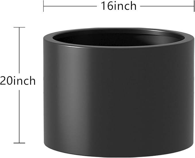 Heavy Duty Corten Steel Round Raised Garden Bed Kit 15.5 Dia. x 20 H. Pre Rusted Metal Planter Box for Vegetables Flowers Herbs Black Ideal for Outdoor Gardening