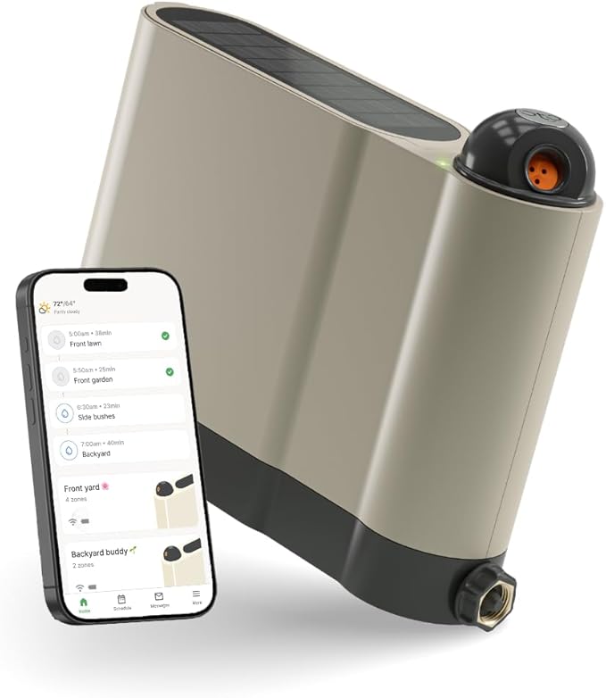 OtO Lawn Smart Sprinkler – App-Controlled Precision Watering Solar-Powered Weather Intelligence Rain Skips Quick Install Covers 5000 sq ft Water-Saving Irrigation System