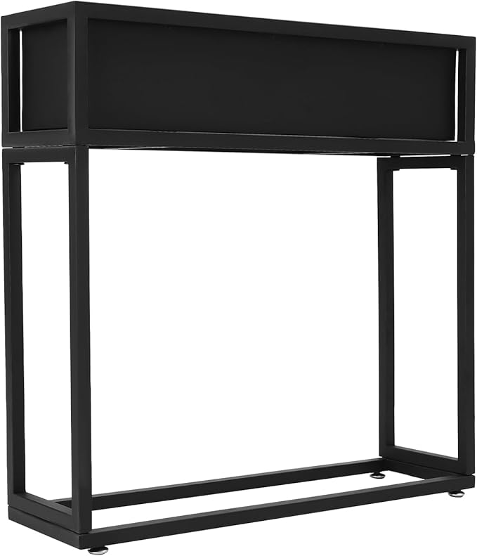 Raised Planter Box 28 Tall Metal Rectangular Planter Raised Garden Bed for Outdoor Carbon Steel Flower Box with Legs for Backyard Garden Porch