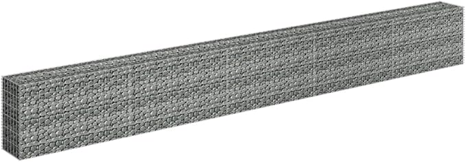 YAFF Gabion Raised Bed Galvanized Steel 177.2x11.8x23.6 (68.64lbs)
